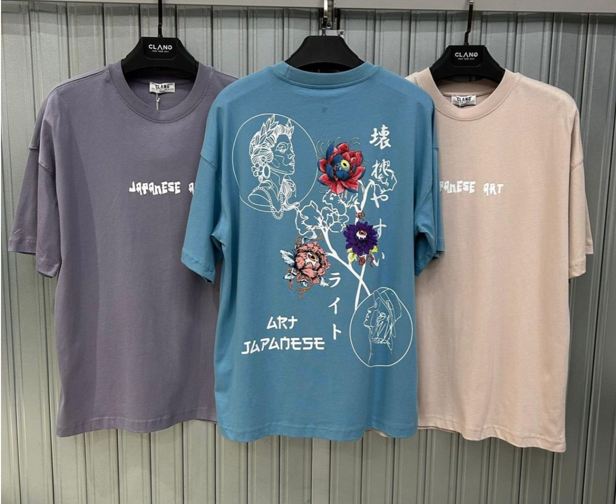 Japanese Art Tee - Blue