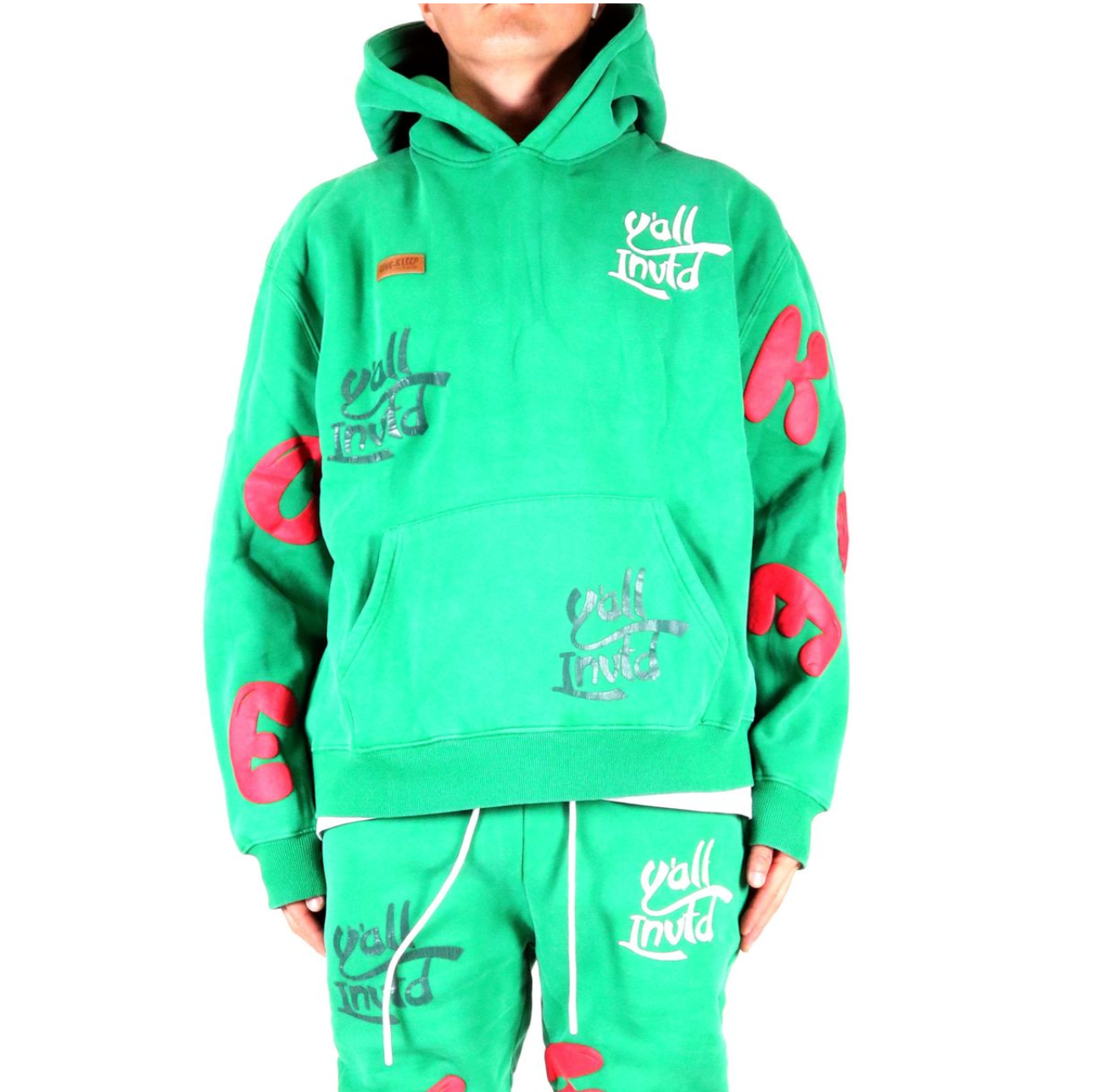 Arti Hoodie - Green And Red