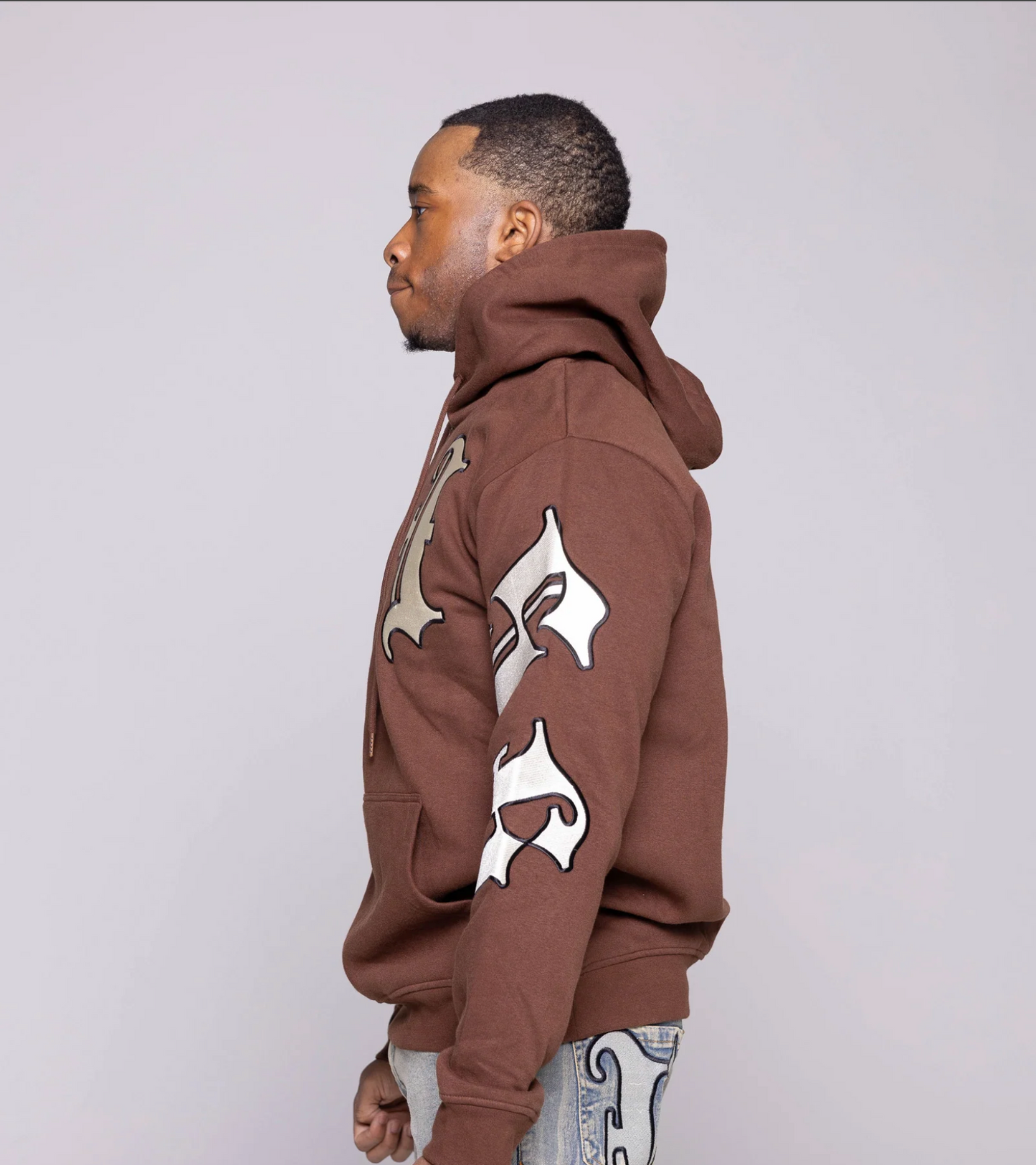 Men's Lavish Fleece Pullover Hoodie - Brown