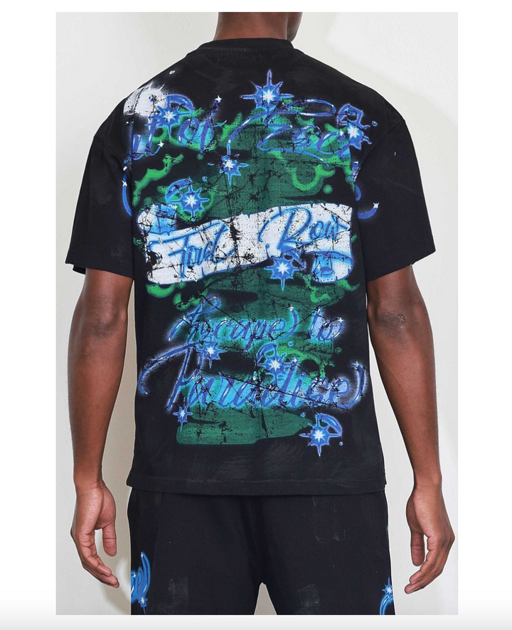 Art Of Escape Boxy Tee - Black