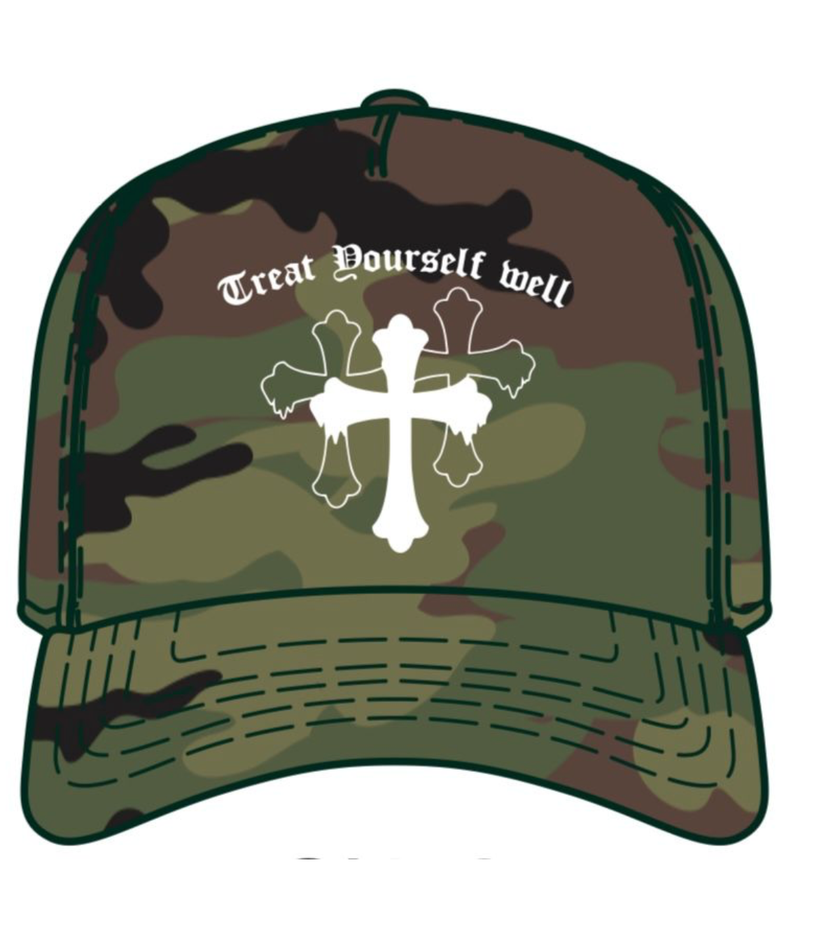 Treat Yourself Snapback Trucker Hat - Camo
