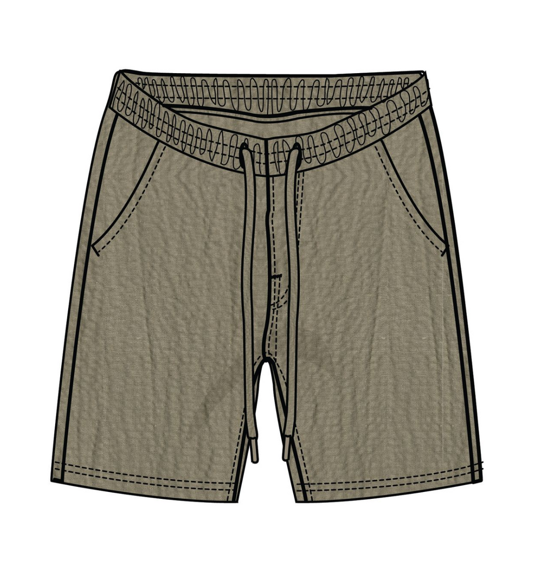 Rs Seersucker Shorts - Taupe