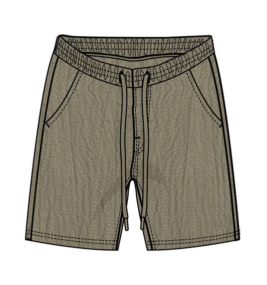Rs Seersucker Shorts - Taupe