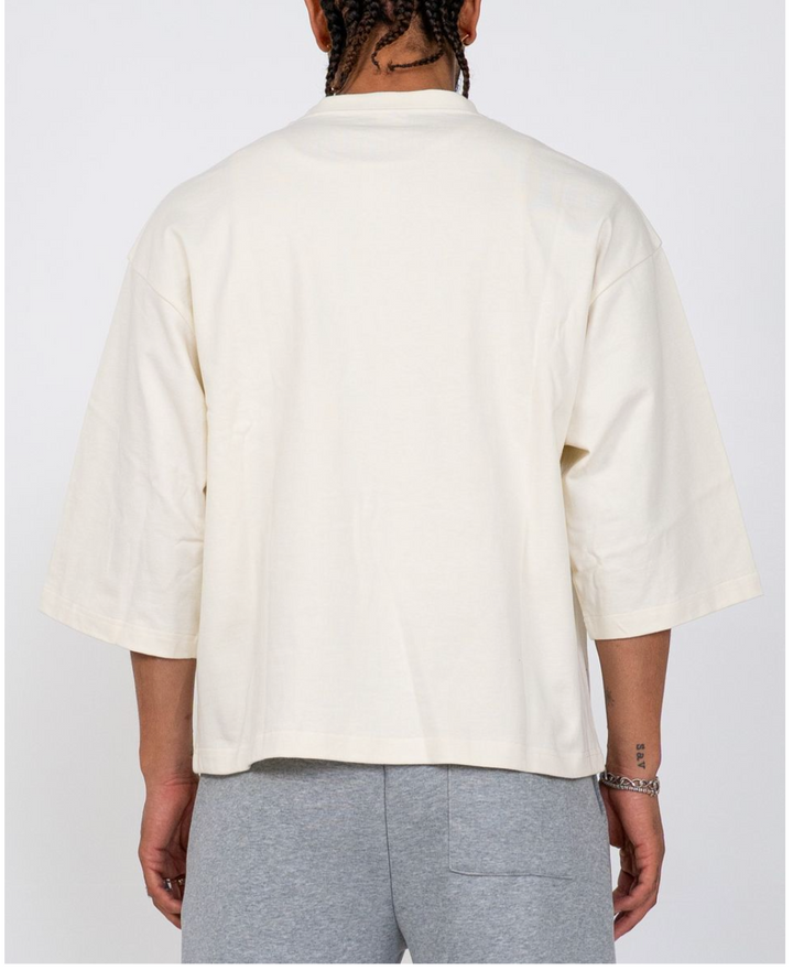 Quarter Sleeve Tee - Cream