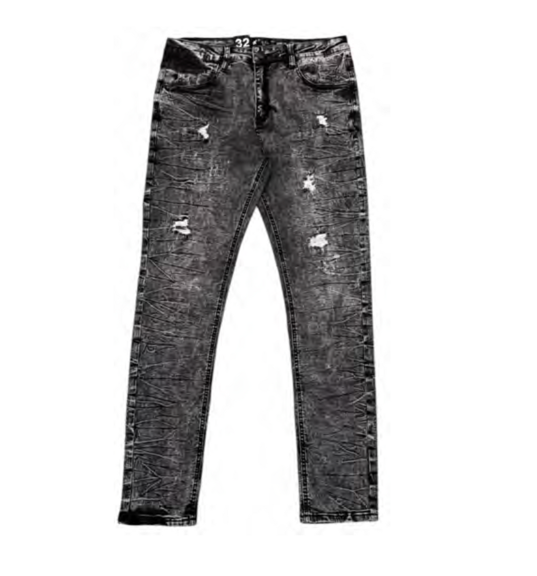 Skinny Fit Jeans - Acid Wash