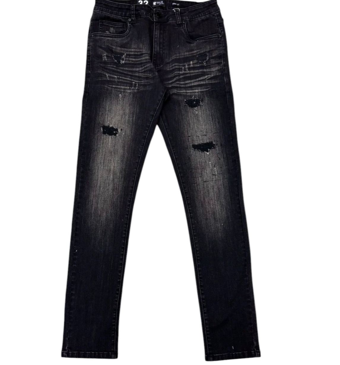 Skinny Fit Jeans - Black Acid