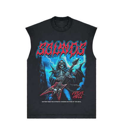 Sounds from Hell Sleeveless Tee - Black Edge