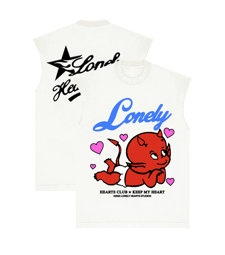 Heart Keeper Sleeveless Tee - Off White