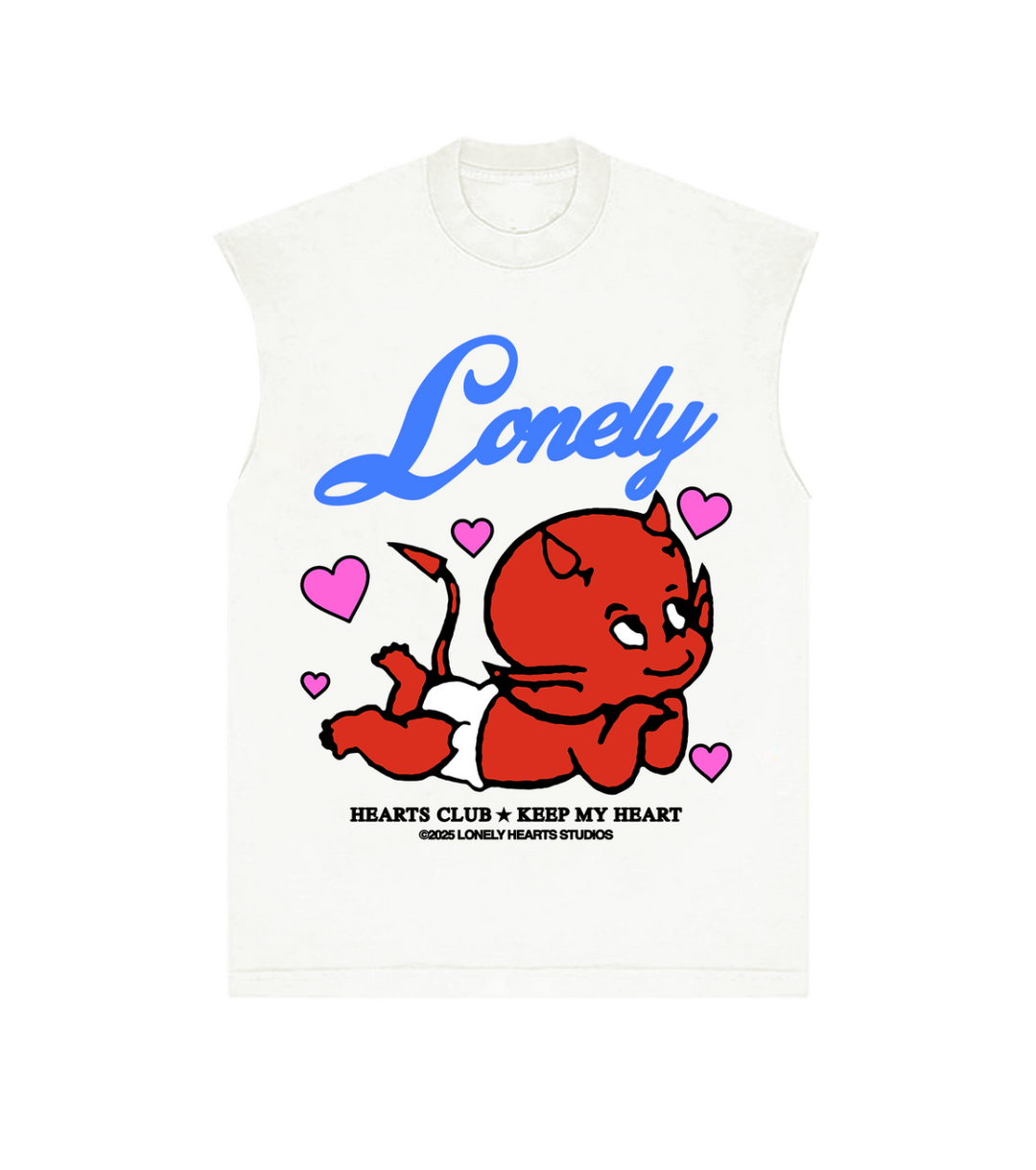 Heart Keeper Sleeveless Tee - Off White