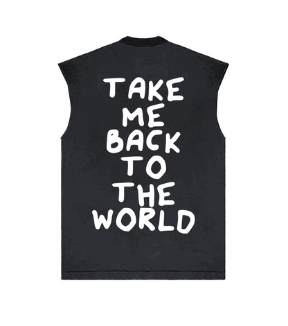 Lost in Space Sleeveless Tee - Black Edge