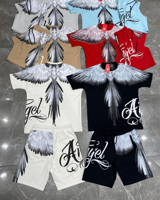 Angel Graphic Tee - Black