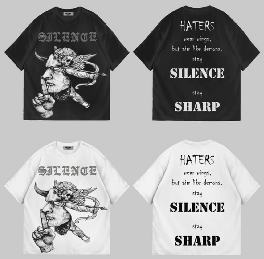 Silence Diamonds Graphic Tee - Black