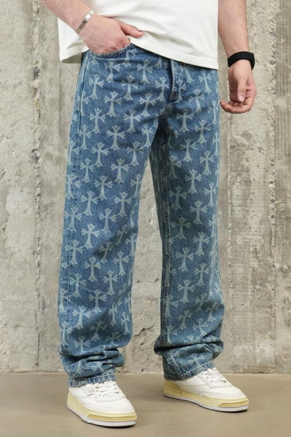 Saints Baggy Jeans - Blue Wash