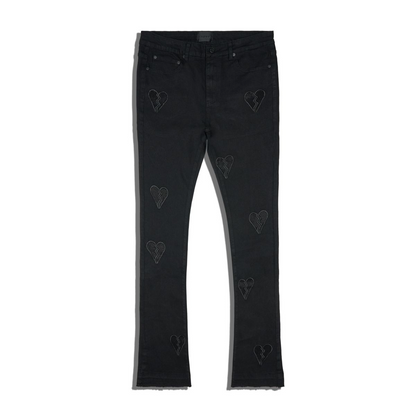 Heartbroken Denim Jeans - Jet Black