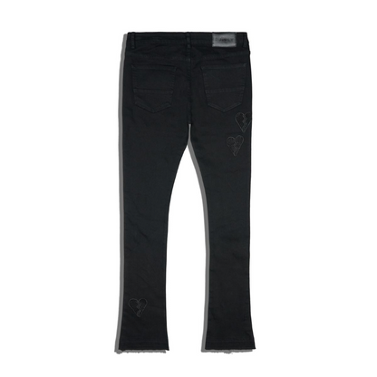 Heartbroken Denim Jeans - Jet Black