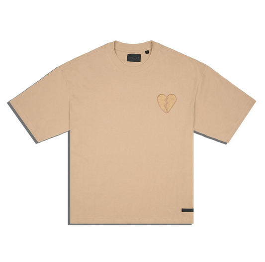 Heart Tee - Khaki