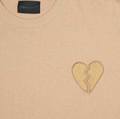Heart Tee - Khaki