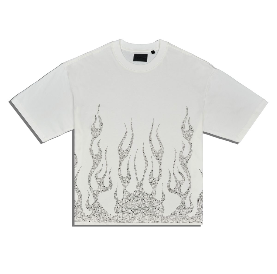 Flames Tee - White