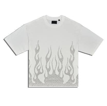 Flames Tee - White