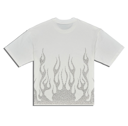 Flames Tee - White