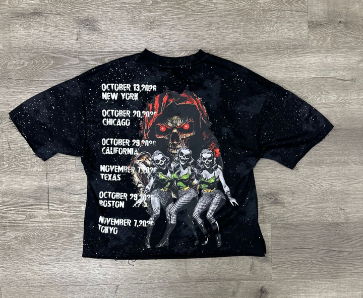 Hellfest French Terry Tee - Washed Black