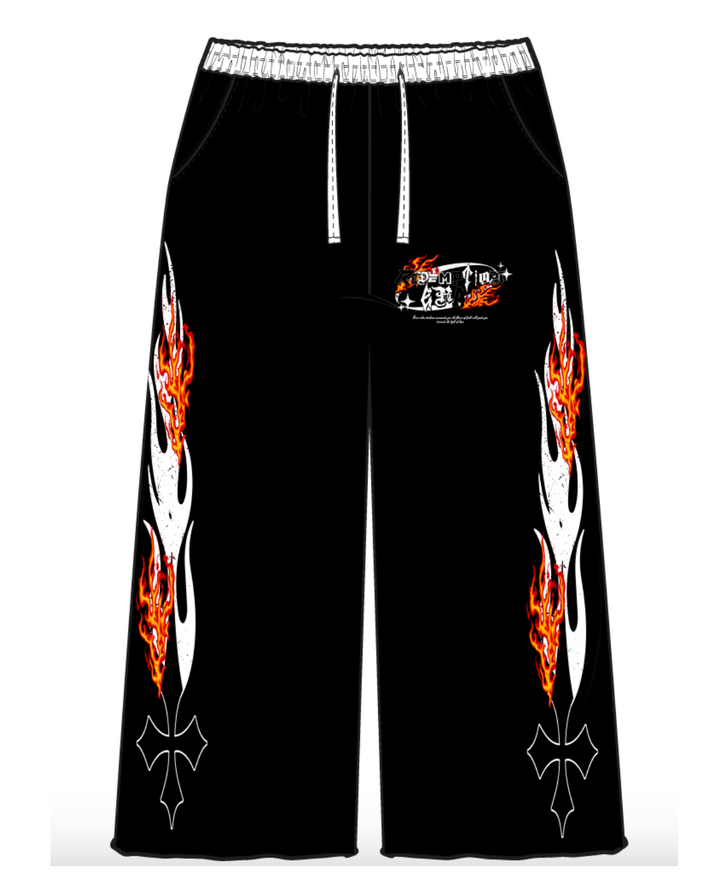 Fame Of Faith Sweatpants - Black Wash