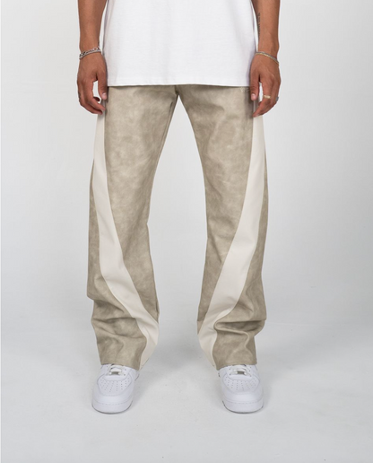 Pu Twisted Pants - Cement