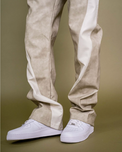 Pu Twisted Pants - Cement