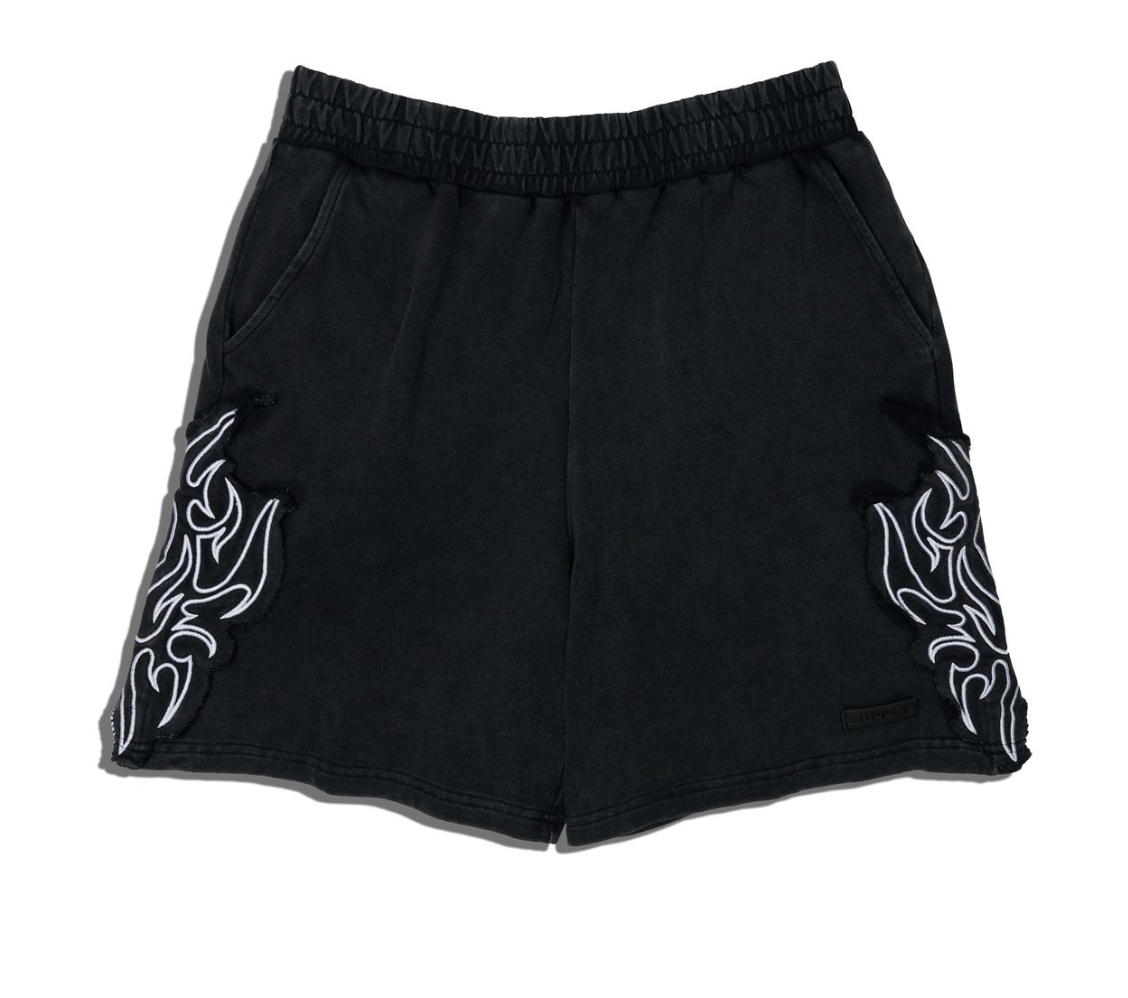 Patch Shorts - Black