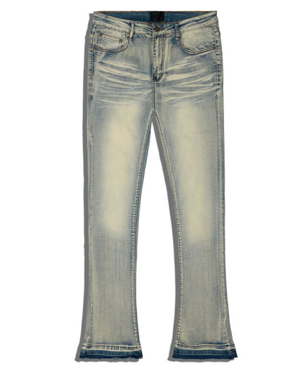 David Flare Denim Jeans - Med Wash