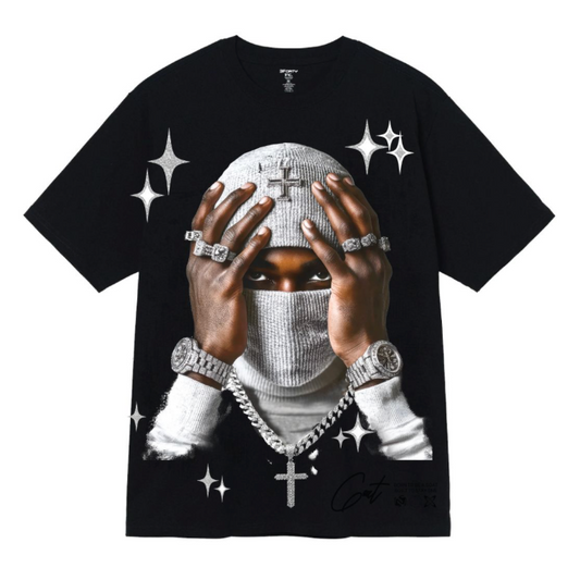 Masked Man Tee - Black