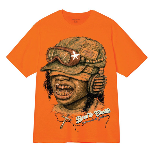 Born to Be Printed Tee - Orange