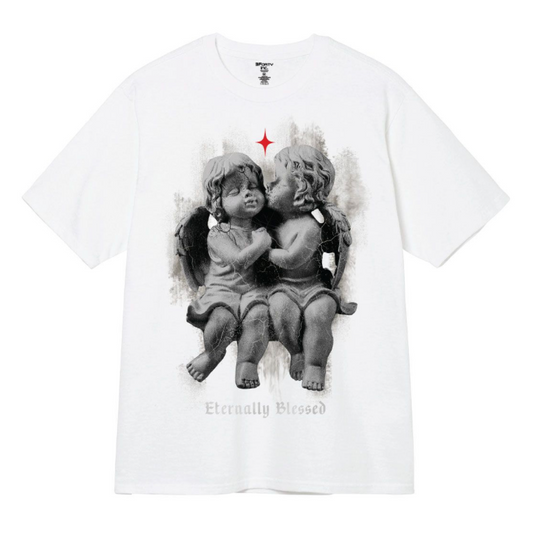 Eternally Blessed Printed Tee - White