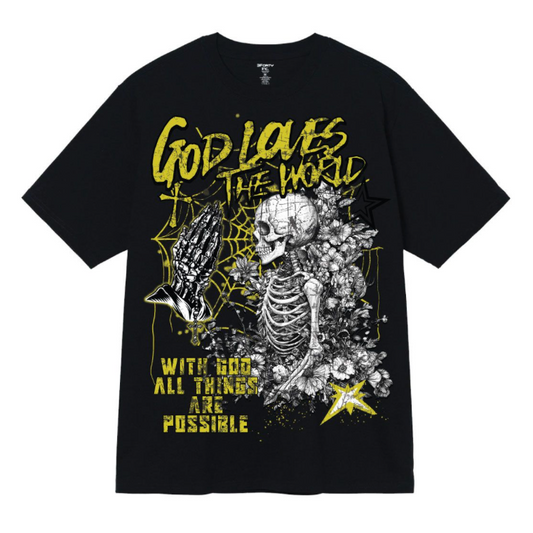 God Loves the World Tee - Black