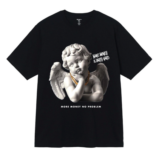 More Money More Problems Printed Tee - Black