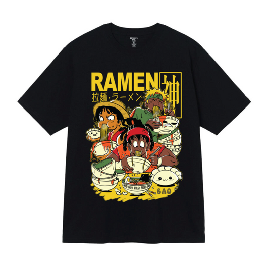 Ramen Printed Tee - Black