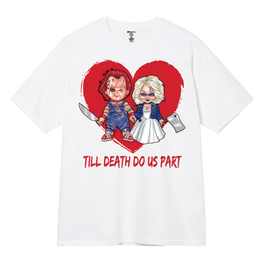 Till Death Do Us Part Printed Tee - White