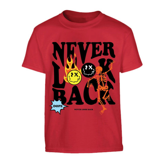 Boys Never Look Back Tee - Red