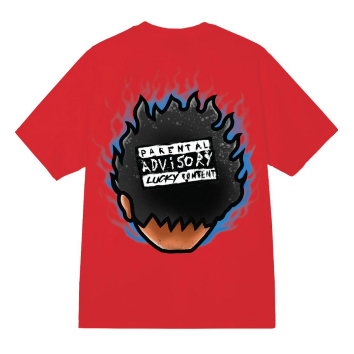 Big Face Graphic Tee - Red