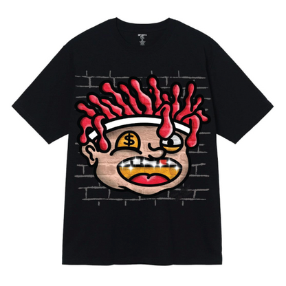 Big Face Cash Graphic Tee - Black
