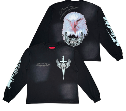 Eagle Crewneck Tee - Black