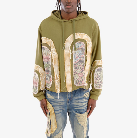 Sacred Panels Hoodie - Olive