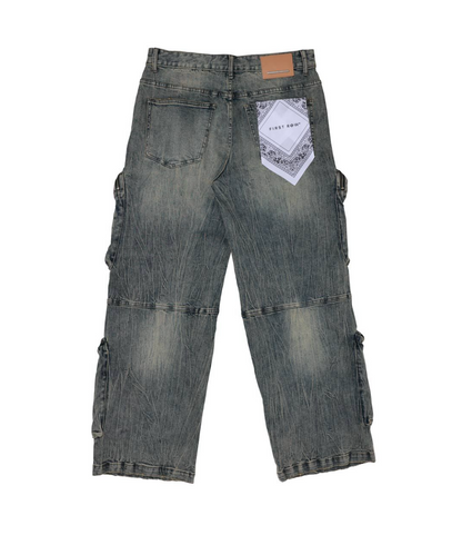 Y2k Utility Cargo Pants - Medium Stone