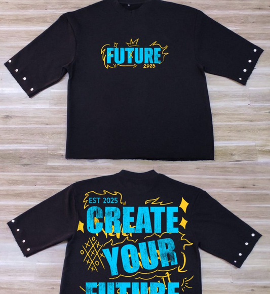 Create Your Future Cropped Tee - Black