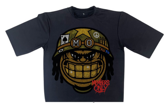 Members Only 5- Kids Cropped Tee - Black