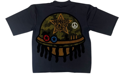 Members Only 5- Kids Cropped Tee - Black
