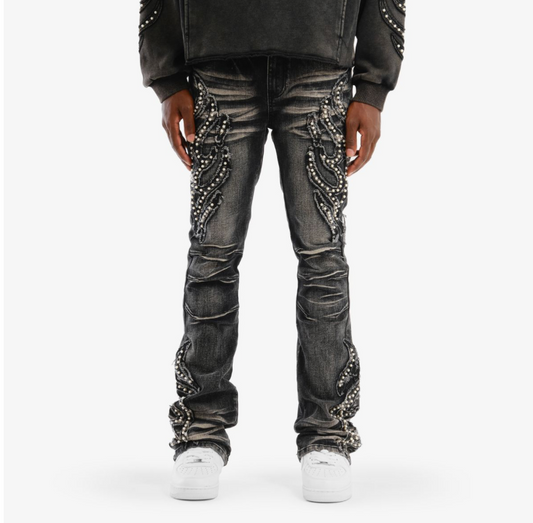 Pearl Denim Jeans - Black