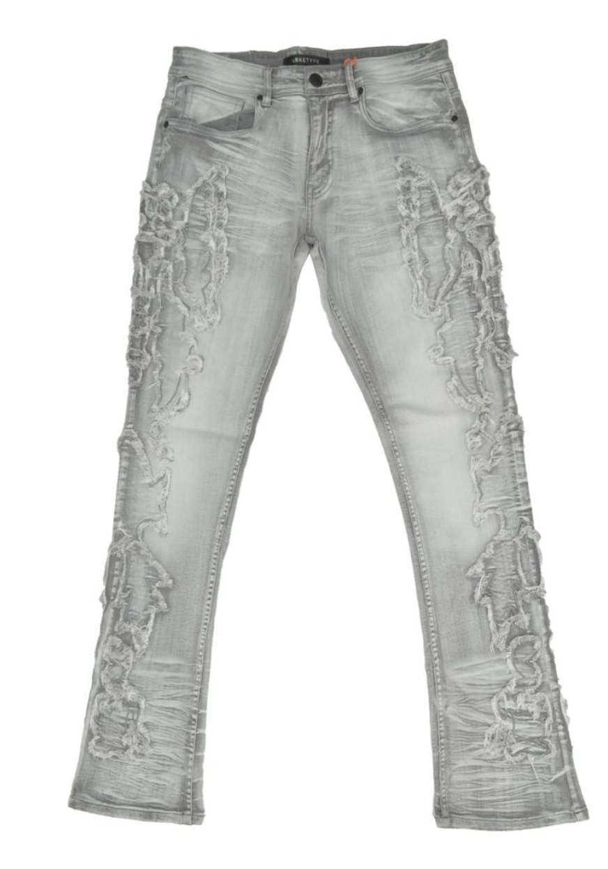 WWW Stacked Jeans - Grey
