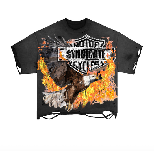 Syndicate MC Cropped Tee - Black