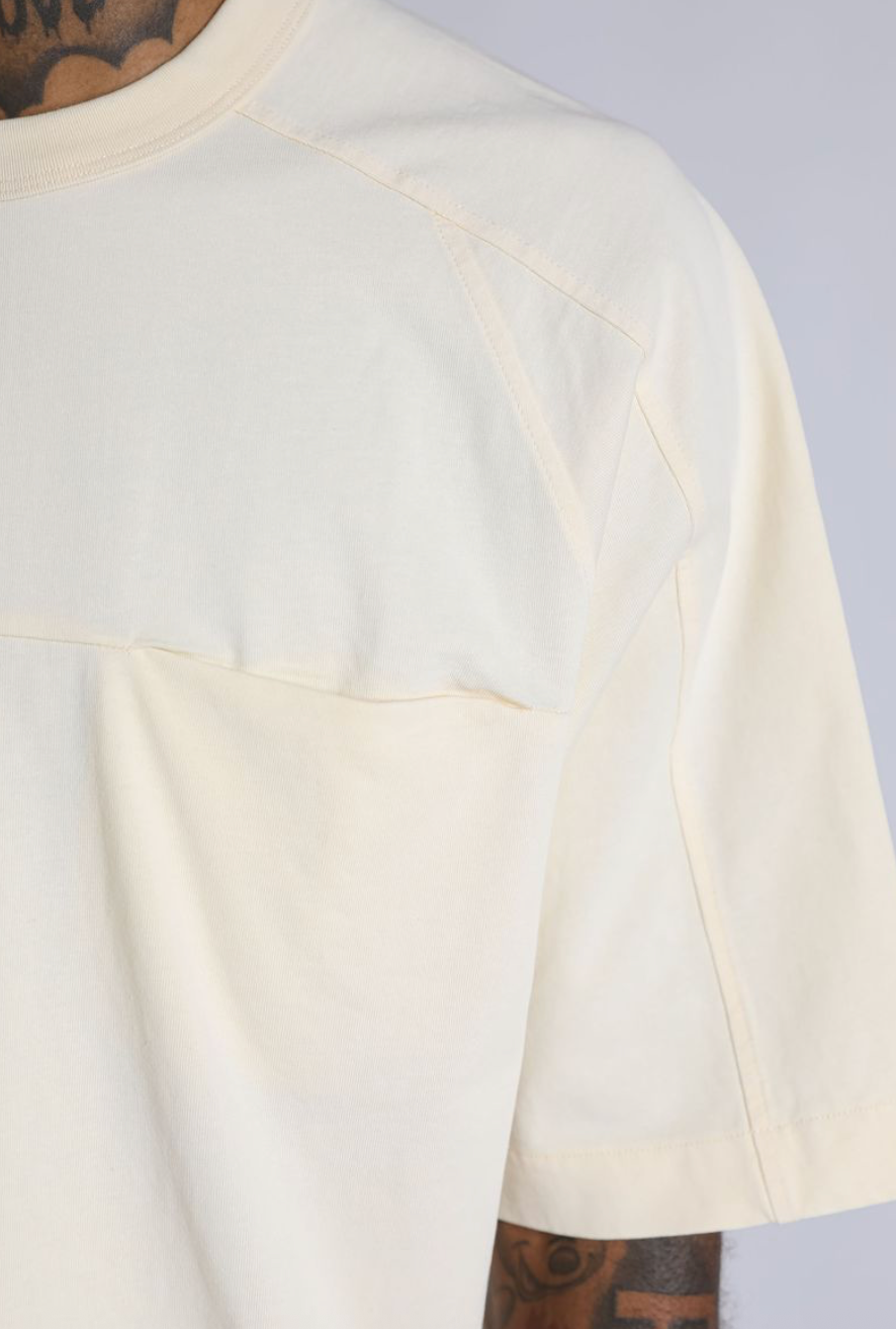 Heavy Cropped Tee - Cream